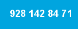 928 142 84 71 928 142 84 71